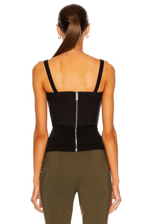 Dion Lee Contour Rib Corset Top in Black | FWRD