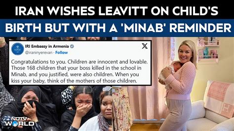 Iran news | Iran congratulates Karoline Leavitt on child's birth, with ...