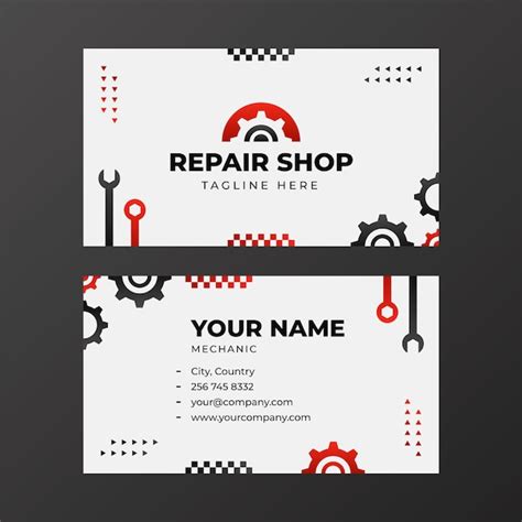 Mechanic Business Card Design 的图像结果
