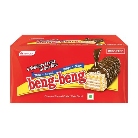 beng beng - Chocolate Caramel Wafer Crispy Bar | 4 Delicious Layers in ...
