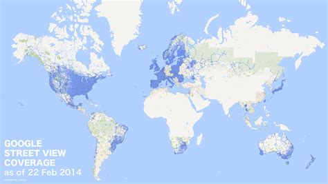Google Street View Coverage Map 的图像结果