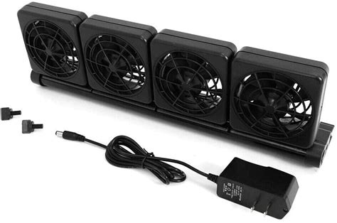Buy OUKANING 4 Fan Aquarium Chillers Cooling Fan Aquarium Fish Tank ...