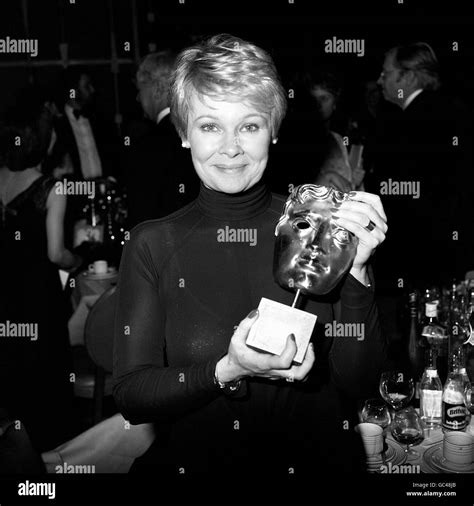 Judi Dench, with her Bafta TV award for Best Actress for 'A Fine ...
