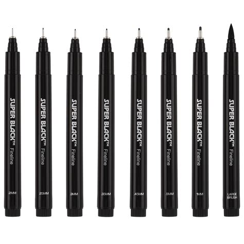 Creative Mark - Ultimate Fine Line Drawing Pens, Super Black (Fine ...