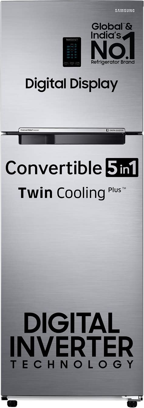 Samsung 322 L, 3 Star, Convertible 5-in-1 Digital Inverter with Display ...