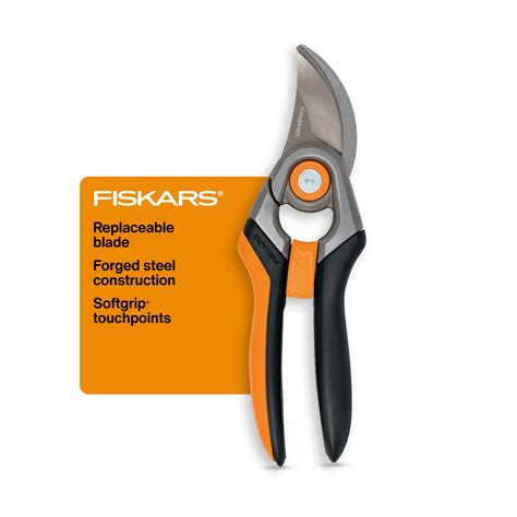 Fiskars Bypass Pruning Shears, 1-Inch Cut Capacity Softgrip Pruner ...