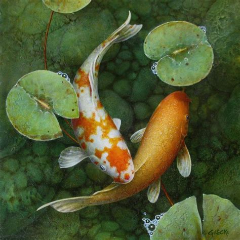 Koi Fish Painting Wall Art at Lisa Teixeira blog