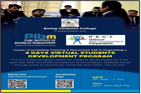 Four days virtual students development program | Ewing Christian ...