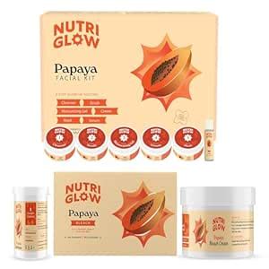 NutriGlow Papaya Fruit Facial Kit(250gm + 10ml) & Papaya Fruit Beach ...