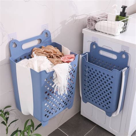 AZXY Plastic Laundry Basket,Flexible Laundry Hamper, Large Tall Dirty ...