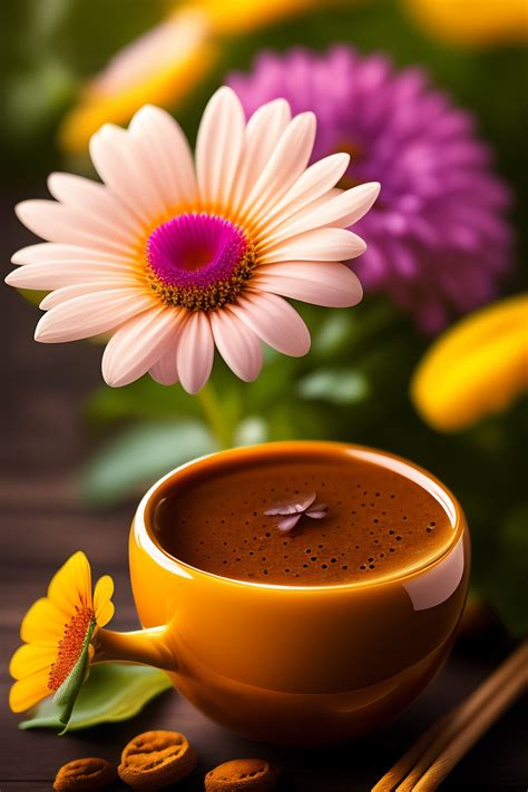 Morning Flower And Coffee