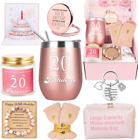 Amazon.com: 20th Birthday Gifts For Girls, Happy 20th 20 Year Old Girl ...