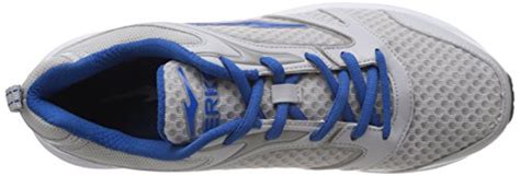Buy Erke Men's Light Grey and Royal Blue Mesh Running Shoes - 6.5 UK at ...