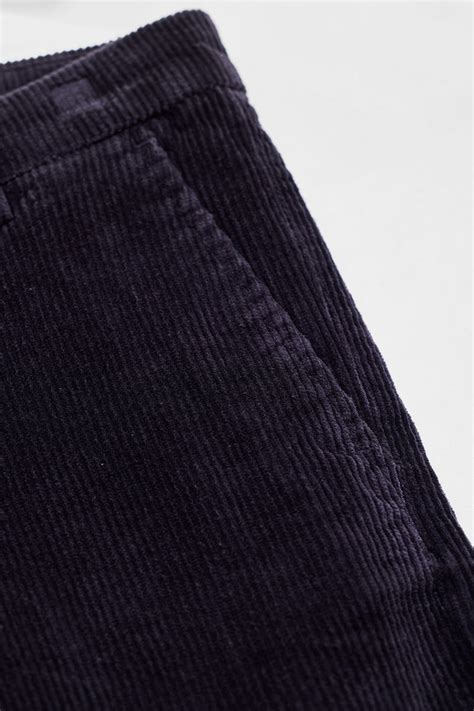 Buy Men's Black Corduroy Slim Fit Trousers Online | Snitch – SNITCH