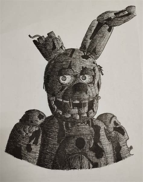 Image result for Spring Trap Head Drawing