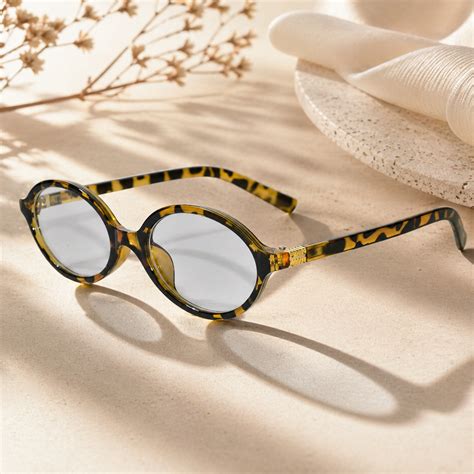 Premium Round Sunglasses for Women ELS2026S018-DA BRN – LensKandy