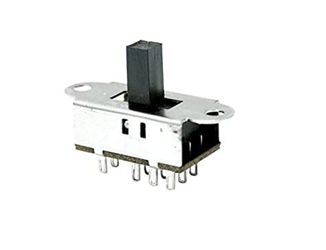 Generic 3 Pole 3 Way Slide Switch, Slide Actuator, Manual Operation ...