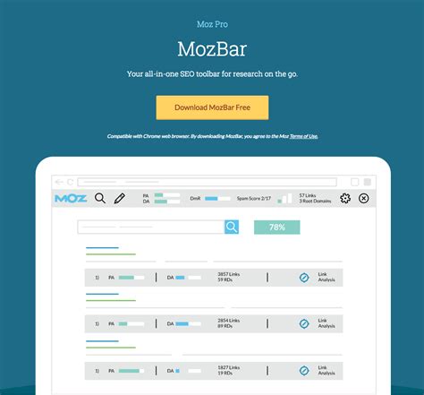 Help Guide for the Free MozBar Browser Extension