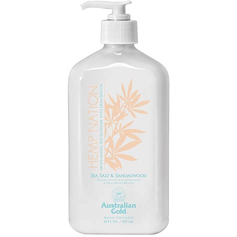 Australian Gold Hemp Nation Sea Salt + Sandalwood Tan Extender, 18 ...