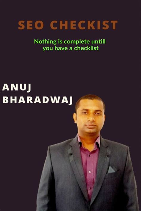 SEO Checklist (2021) : Nothing is complete untill you have a checklist ...