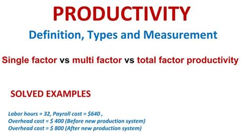 Productivity Calculation Examples 的图像结果