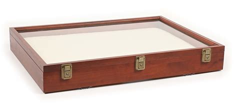 Lot Detail - MEDIUM CHERRY WOOD DISPLAY CASE