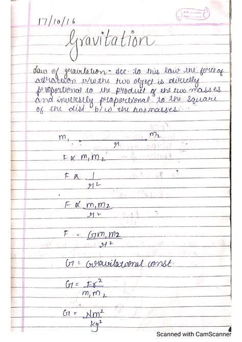 Gravitation - physics - Materials Science - Studocu