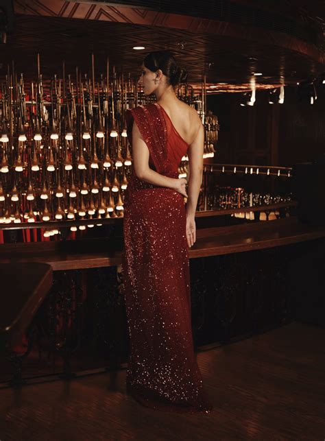 One Shoulder Slit Gown – Kamaali Couture - New Collection Now Live