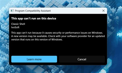 Image result for Program Compatibility Assistant Blocks