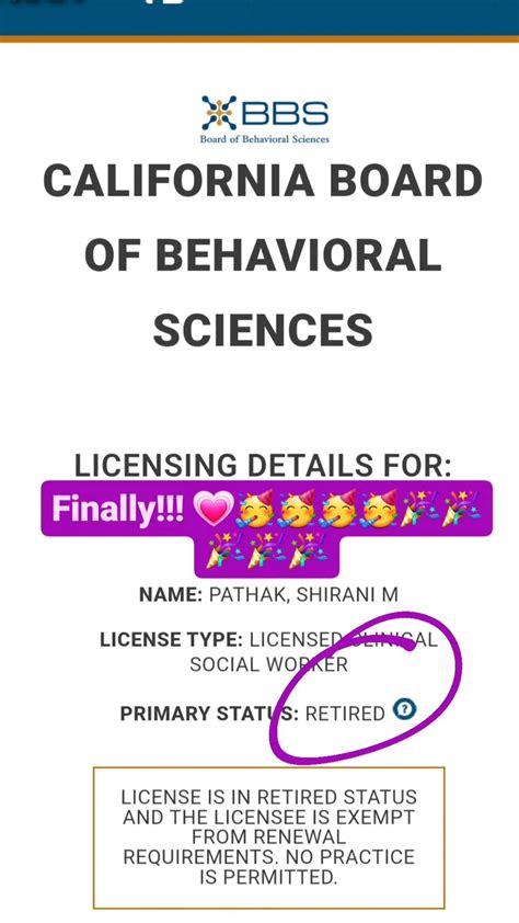 Shirani M. Pathak on LinkedIn: It is official, the CA Board of Behavioral Sciences has finally ...