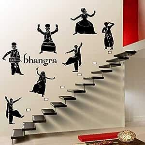KREEPO Bhangra Wall Décor Sticker Stair Sticker Stairway Decals ...