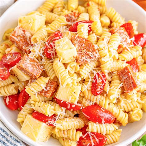 Pepperoni Pizza Pasta Salad - The Country Cook
