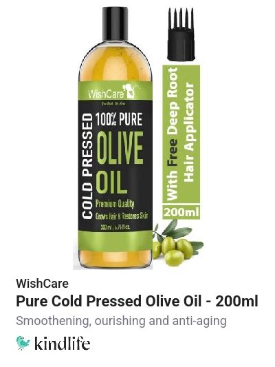WishCare: Pure Cold Pressed Olive Oil - 200ml