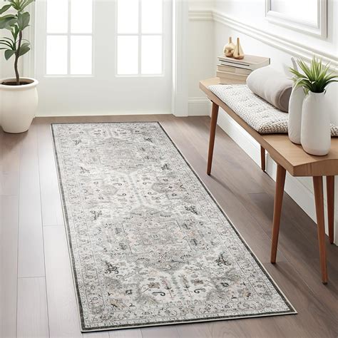 Amazon.com: Madane Washable Runner Rug 2x6, Ultra-Thin Non-Slip Non ...