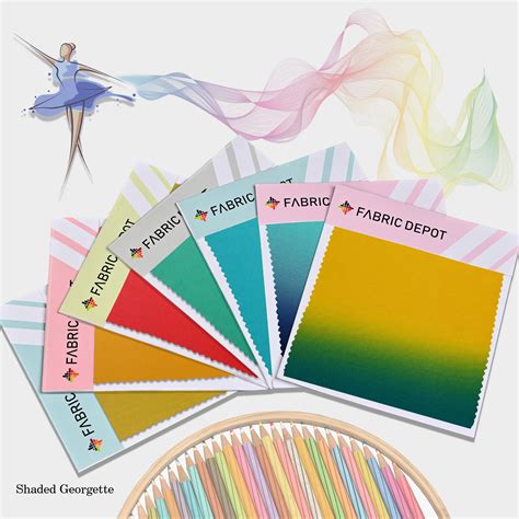 Shaded Georgette-Swatch Card – Fabric Depot