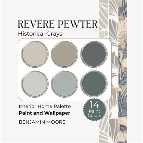 Color Palette Benjamin Moore Revere Pewter Whole House Color Palette