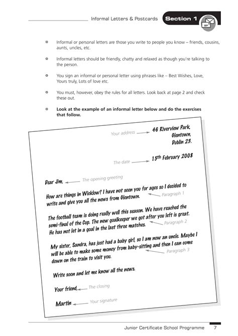 Informal Letter Format Example 的图像结果