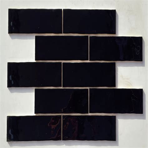 Cleo Charcoal Glossy Subway Tile 3 Inch X 12 Inch â€“ Durable & Stylish ...