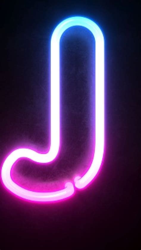 Download Neon Letter J Wallpaper | Wallpapers.com