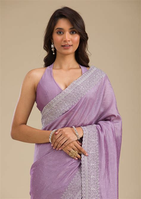 Lavender Saree - Buy Lavender Colour Sarees Online – Koskii