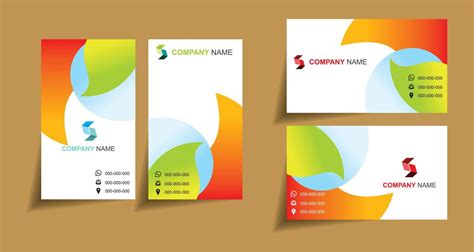 Creative Business Card Design Vector 的图像结果