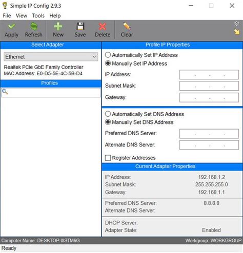 Image result for IP Config GUI