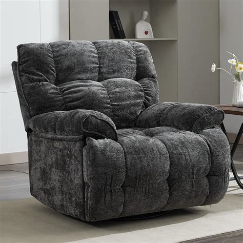 Amazon.com: Pationate Oversized Rocker Reclining Chair, Swivel Rocking ...