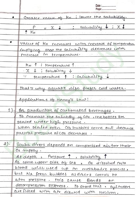 Image result for Solutions Class 12 Notes Handwritten