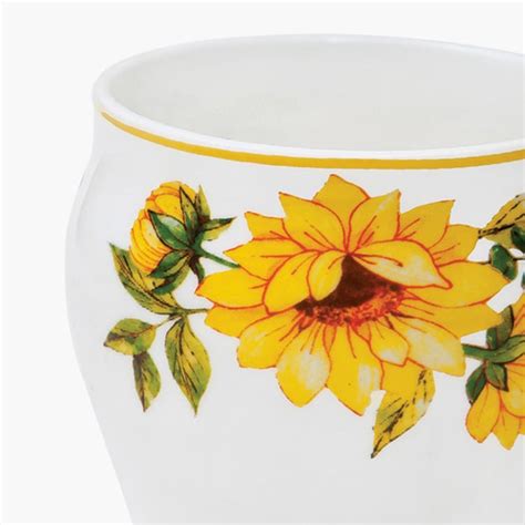 Buy Clay Craft White And Yellow Ceramic Chai Kulhad - 240ml - Set of 4 ...