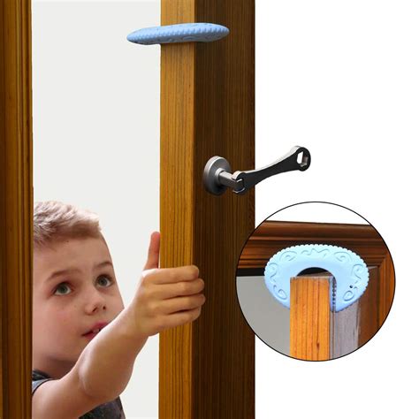 LIVYU LIFE door stopper for kids safety ,solid silicone, blue colour ...