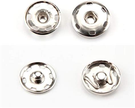 Buy Metal Press Stud Sew-on Clasps Fasteners Button for Shirts Dress ...