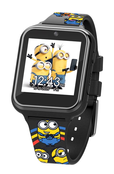 Buy Universal Minions Unisex Child Interactive iTime Smartwatch 40mm in ...