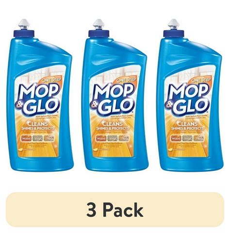 (3 pack) Mop & Glo, 32 OZ Floor Shine Cleaner, Shines, Seals Out Dirt ...