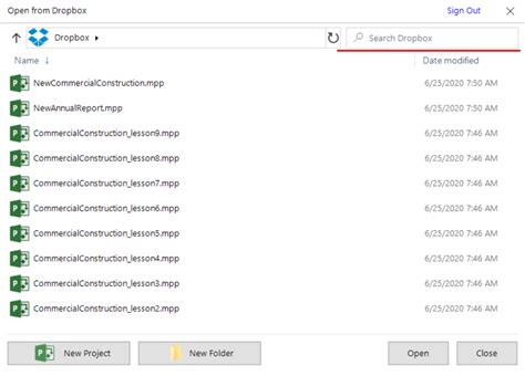 Open Dropbox File 的图像结果